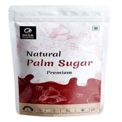DEGA FARMS Premium Natural Palm Sugar - 200GM Each | Made with 100% Pure, Organic & Natural Ingredients ( Pack of 2 ) - Sedex Certified