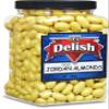 Gold Jordan Almonds by Its Delish, 3.75 lbs (60 Oz) Jumbo Container | Candied Almond Nut with Sweet Hard Candy Coating - Bulk Wedding Favors and Party Buffets, Gold Theme Parties - Vegan & Kosher