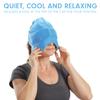 Aculief Headache, Migraine, & Stress Relief Hat - Natural Ice Mask for Tension & Muscle PainSupports Relaxation, Soreness, Sinus Alleviation, Chemo -Stretchy, Comfortable, & Cool WearableLight Blue view 2