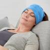 Aculief Headache, Migraine, & Stress Relief Hat - Natural Ice Mask for Tension & Muscle PainSupports Relaxation, Soreness, Sinus Alleviation, Chemo -Stretchy, Comfortable, & Cool WearableLight Blue view 3