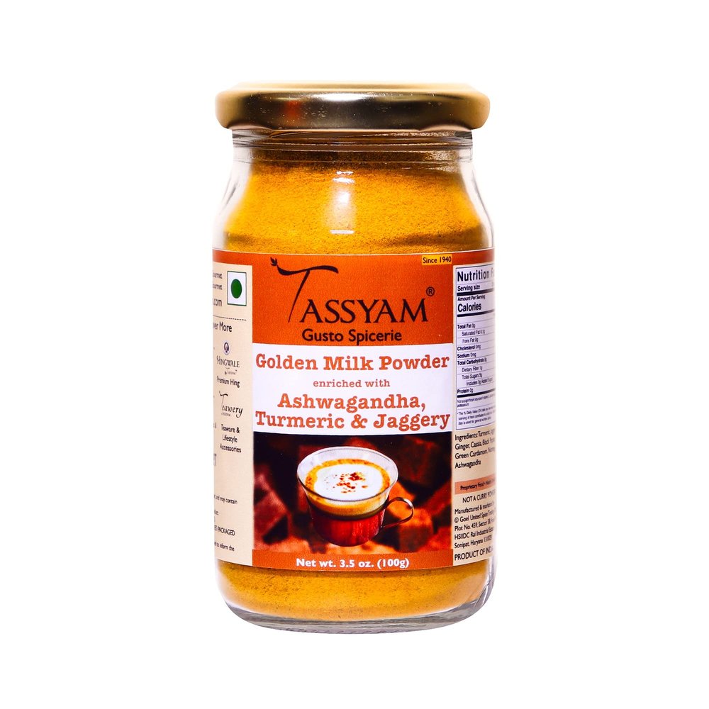 Ashwagandha Turmeric Golden Milk Latte (With Jaggery) 100g