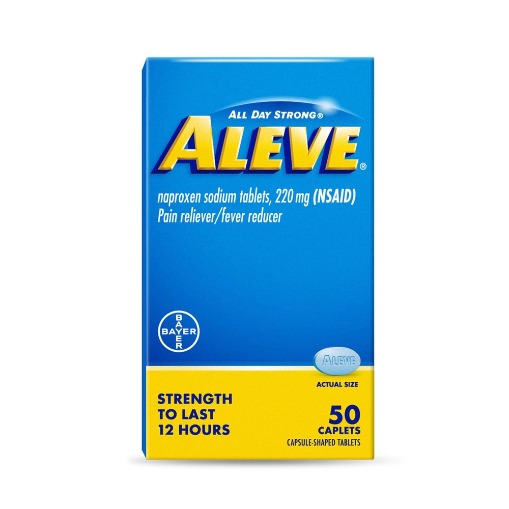 Aleve Pain Relief Naproxen Sodium Caplets  50 Count