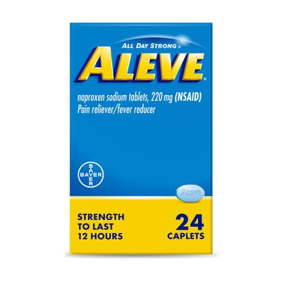 Aleve Pain Relief Naproxen Sodium Caplets  24 Count