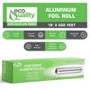Heavy Duty Food Service Aluminum Foil Roll 18 inch x 500 FT Sturdy Corrugated Cutter Box - Great for Grilling, Kitchen Wrap, Cooking, Cleaning, Non Stick Tin Wrap (9) view 2