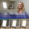 Verilux HappyLight Luxe - Light Therapy Lamp with 10,000 Lux, UV-Free, LED Bright White Light with Adjustable Brightness, Color, Countdown Timer, & Stand - Boost Mood, Sleep, Focus (White Marble) view 3