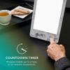 Verilux HappyLight Luxe - Light Therapy Lamp with 10,000 Lux, UV-Free, LED Bright White Light with Adjustable Brightness, Color, Countdown Timer, & Stand - Boost Mood, Sleep, Focus (White Marble) view 4
