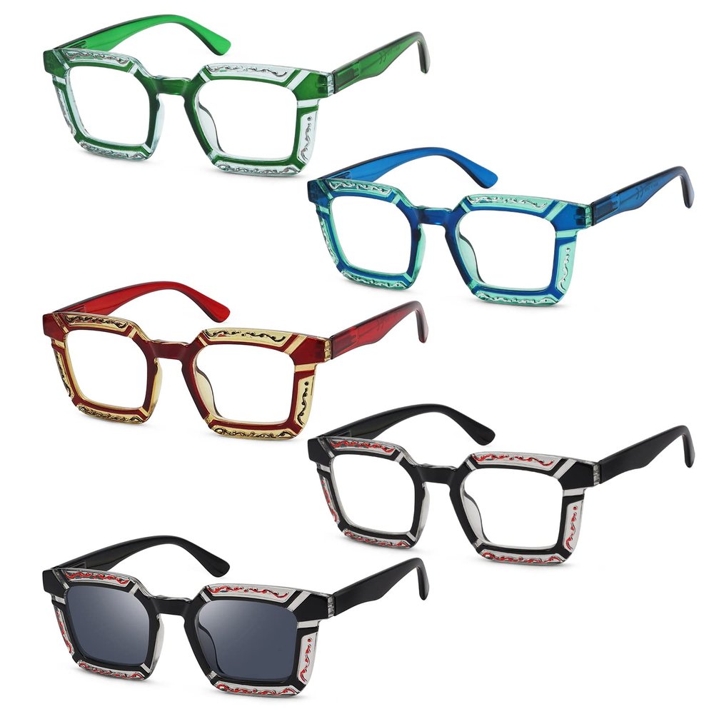 Eyekepper 5-pack Reading Glasses for Women Floral Pattern Design Readers +1.00