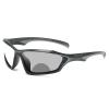 Outdoor Transition Photochromic Bifocal Reading Glasses for Mens Womens rectangle Sports Driving Sunglasses Readers 0~+4.00 (black, 125 magnification) view 1