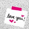 Boston International IHR 3-Ply Paper Napkins, 20-Count Lunch Size, Love Note view 1