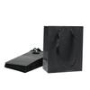 12pc Extra Small Gift Wrap Paper bags with Ribbon Handles(4.5x5.5x2.5in), for Party Favors, Baby Shower, Weddings,Holidays,Graduation,Birthdays,Celebrations,Bridesmaids Gifts,Bulk Solid Color (black)