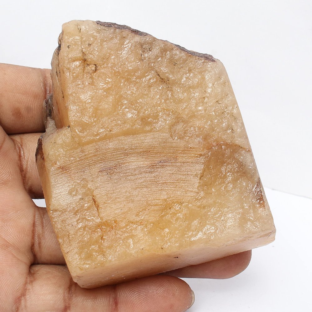 1619.5 Ct. Natural Reiki Healing Rough Raw Yellow Jade Gemstone for Crystal Therapy, Chakra Balancing, Meditation, Tumbling FD-865