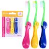 Kids' Soft Toddler Toothbrush, Gentle Bristles for Home, School, Camp, Sleepovers - Folding Handles for Tiny Hands (3 Pack) view 1