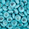 24ct Custom Blue It's a Boy Candy Baby Shower Favors with Milk Chocolate Minis (24 Pack) Blue Birth Announcement Favors view 2