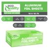Premium Silver Aluminum Foil Sheets Pre Cut Pop Up, 12" x 10.75" - For Restaurants, Lunch, Takeout, To Go, Lunch bag, Sandwich, Catering, Kitchen, Grill, Stove, Baking, Disposable (3) view 2