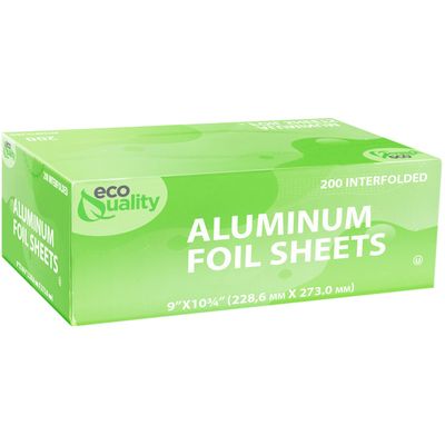 Premium Silver Aluminum Foil Sheets Pre Cut Pop Up, 9 x 10.75 inch - For Restaurants, Lunch, Takeout, To Go, Lunch bag, Sandwich, Catering, Kitchen, Grill, Stove, Baking, Disposable (3)