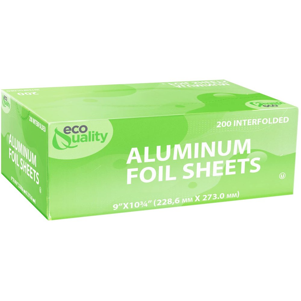 Premium Silver Aluminum Foil Sheets Pre Cut Pop Up, 9 x 10.75 inch - For Restaurants, Lunch, Takeout, To Go, Lunch bag, Sandwich, Catering, Kitchen, Grill, Stove, Baking, Disposable (3)