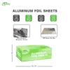 Premium Silver Aluminum Foil Sheets Pre Cut Pop Up, 9 x 10.75 inch - For Restaurants, Lunch, Takeout, To Go, Lunch bag, Sandwich, Catering, Kitchen, Grill, Stove, Baking, Disposable (3) view 3