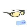 Eschenbach Haven Night Driving Glasses - Yellow Lens Glasses for Driving at Night - Night Driving Glasses for Men and Women | Includes Microfiber Pouch and Liberty Microfiber Cloth (Medium/Large) view 3