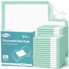 MILDPLUS Bed Pads with Adhesive Strips 30''X36'', 30 Count | Extra Large XL Underpads | Secure & Waterproof Chucks for Incontinence Care | for Adults, Seniors, Kids & Pets view 1