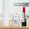SOITIS Small Urn for Ashes 1.57 Inches Small Keepsake Urn for Human Ashes Butterfly Mini Urn Stainless Steel Ash Holder Small Ash Urn for Women, Silver Keepsake view 2