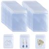 DOERDO 100 Pieces PVC Clear Jewelry Anti Oxidation Zipper Bag Antitarnish Plastic Bags for Packaging Jewelry Earrings Rings Cellophane Wrap, 5 x 7cm, 2 x 2.7 inch view 1