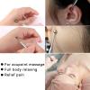 Agatige Dual Head Facial Reflexology Tools, Stainless Steel Face Acupressure Pen Portable Ear Acupuncture Body Point Probe Massage Tool for Deep Tissue(15cm) view 4