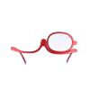 Agatige Eyeglasses for Makeup Application, Makeup Glasses with Magnify Eye Rotating Makeup Glasses for Women Makeup Essential Tool(Red +150) view 1