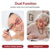 Agatige Eyeglasses for Makeup Application, Makeup Glasses with Magnify Eye Rotating Makeup Glasses for Women Makeup Essential Tool(Red +150) view 3