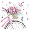 Keep Unique 20-ct 13x13 Flowers Paper Luncheon Decoupage Napkins, 3-Ply Servilletas Printed Flower Spring Bicycle Cocktail Napkin for Art, Dinner and Party, Disposable Napkins Decor view 1