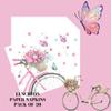 Keep Unique 20-ct 13x13 Flowers Paper Luncheon Decoupage Napkins, 3-Ply Servilletas Printed Flower Spring Bicycle Cocktail Napkin for Art, Dinner and Party, Disposable Napkins Decor view 3