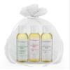 3 Pack Aromatherapy Eucalyptus and Spearmint, Floral and Fruity, & Lavender and Mint Massage Oils Set Wrapped in Organza Bag, Pure, Organic, All Natural, Made in USA view 1