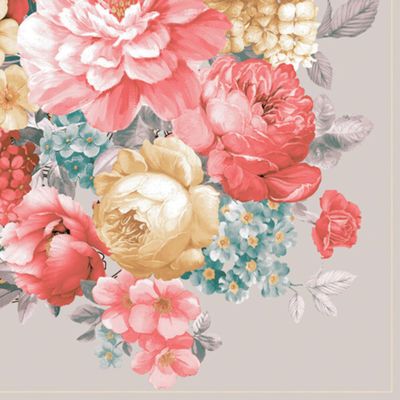 Keep Unique 20-ct 13x13 Flowers Paper Luncheon Decoupage Napkins, 3-Ply Servilletas Printed Flower Pink Peonies Cocktail Napkin for Art, Dinner and Party, Disposable Napkins Decor