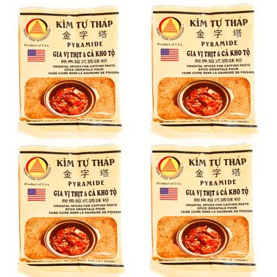 Pyramide Oriental Spices For Catfish Paste 2 Oz(4 Pack)