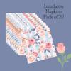Keep Unique Flowers Paper Luncheon Decoupage Napkins, Designed Flower Roses Napkin for Craft, Art and Party, Paper Luncheon Napkins Decorative, 20 Count (Shabby Chic Flowers), 13x13 view 3