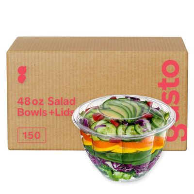 GUSTO [Case of 150 salad bowls (Formerly Comfy Package) (48 oz.)