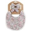 Fancy Cloth Bibs and Bow Set (Pluie) view 1