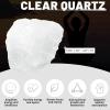 1.1lb Bulk Raw Clear Quartz Stone Rough Crystal-Natural Clear Quartz Raw Stones Crystal for Tumbling, Cabbing, Fountain Rocks, Decoration,Polishing, Wire Wrapping, Wicca & Reiki Crystal Healing view 3