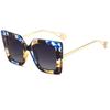 bullabulling Retro Reader Sunglasses Women Men Reading Under the Sun Square Fashion Glasses -Not Bifocals (blue floral, 1.75) view 1