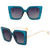 bullabulling Retro Reader Sunglasses Women Men Reading Under the Sun Square Fashion Glasses -Not Bifocals (blue, 0.0) view 4