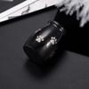 TIANZXS Stainless Steel Cremation Urn for Ashes Pet Dog Paw Print Keepsake Funeral Urns for Dog Cat Small 25mm 16mm Black Color view 2