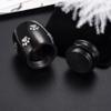 TIANZXS Stainless Steel Cremation Urn for Ashes Pet Dog Paw Print Keepsake Funeral Urns for Dog Cat Small 25mm 16mm Black Color view 3