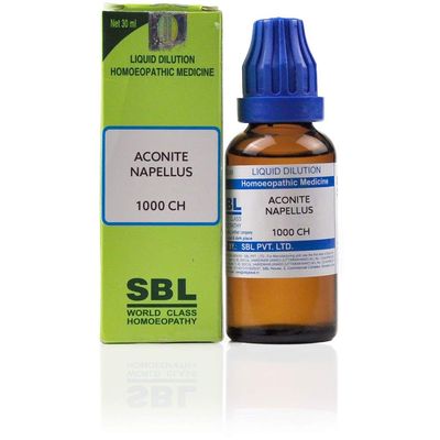 SBL Homeopathic Aconite Napellus 1M (1000 CH) (30ml)
