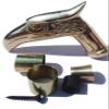 Yusra Gifts Antique Embossed 3.7 Eagle Head Handle for Walking Stick Canes Shaft Vintage-Look Brass Handles with Carved Detailing, 3.7 x 0.8 x 2.4 inches view 2