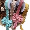 GMMDXD Ruffled Ribbon Frilled Frilled Ribbon Handmade Bow Hair Accessories Material Gift Wrapping Belt 3 Yards (Color : Milk Tea 2.5cm) view 2