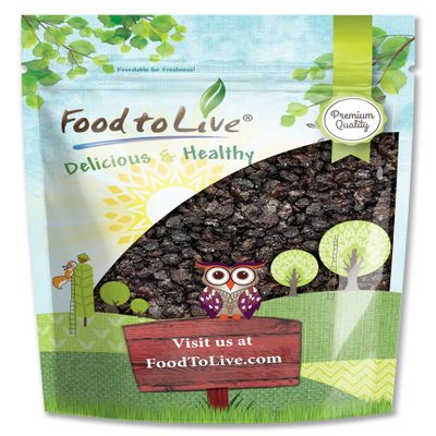 California Zante Currant Raisins, 2 Pounds - Sun-Dried Seedless Grapes, Unsweetened, Unsulfured, No Added Oil, Vegan, Kosher, Bulk. Tangy-Sweet, Chewy, and Meaty. Great for Healthy Trail Mix Snack