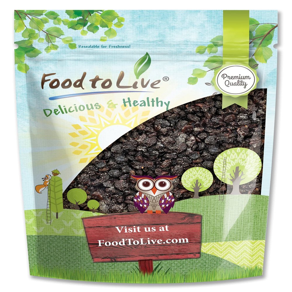 California Zante Currant Raisins, 2 Pounds - Sun-Dried Seedless Grapes, Unsweetened, Unsulfured, No Added Oil, Vegan, Kosher, Bulk. Tangy-Sweet, Chewy, and Meaty. Great for Healthy Trail Mix Snack