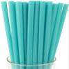 Made in USA Pack of 250 Unwrapped BPA-Free Plastic Drinking Straws (Teal - 10" X 0.28") view 1