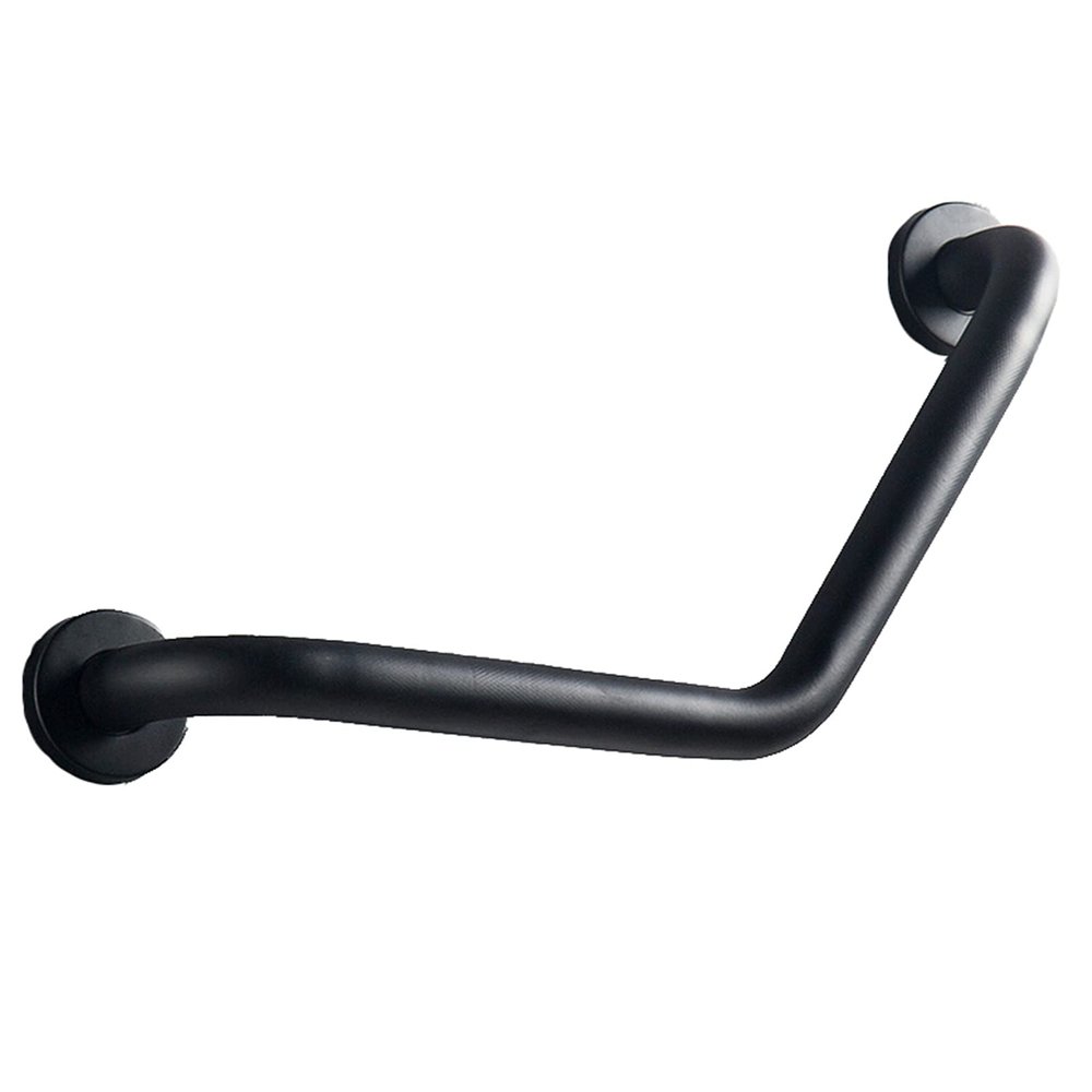 WYZDCP Black White 304 Stainless Steel Bathroom Grab Bars, Non-Slip Bathtub Grab Handle in Toilets for Elderly, Toilet Safety Handles (Color : Black)