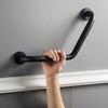 WYZDCP Black White 304 Stainless Steel Bathroom Grab Bars, Non-Slip Bathtub Grab Handle in Toilets for Elderly, Toilet Safety Handles (Color : Black) view 2