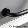 WYZDCP Black White 304 Stainless Steel Bathroom Grab Bars, Non-Slip Bathtub Grab Handle in Toilets for Elderly, Toilet Safety Handles (Color : Black) view 4